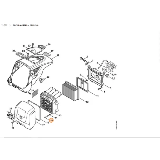 STIHL   Śruba z łbem cylindrycznym IS-M5x35 9022 341 1081